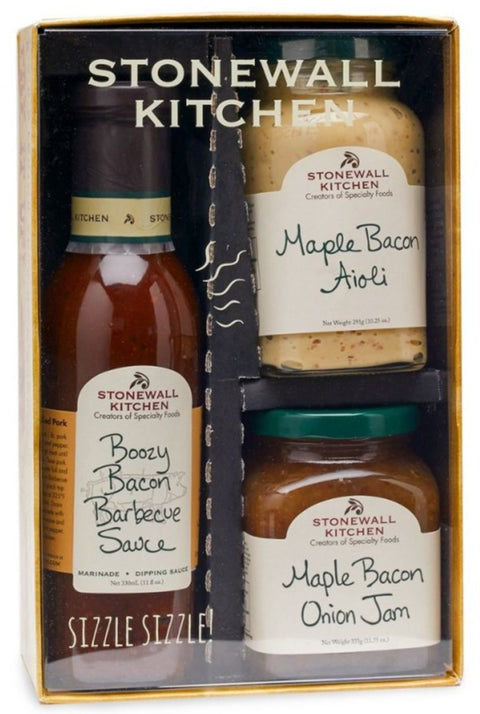 Stonewall Kitchen Gift Basket 3 Pc Bacon Set - 1 Ct | stonewall gift baskets | stonewall gift basket | Pantryway | Stonewall Kitchen | Stonewall Kitchen Bacon