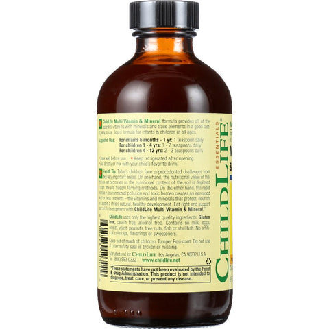 Childlife Essentials Multi Vitamin and Mineral Natural Orange Mango Flavor - 8 oz