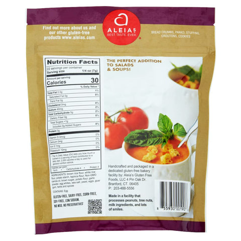 Aleia's Garlic Croutons - 5.5 oz