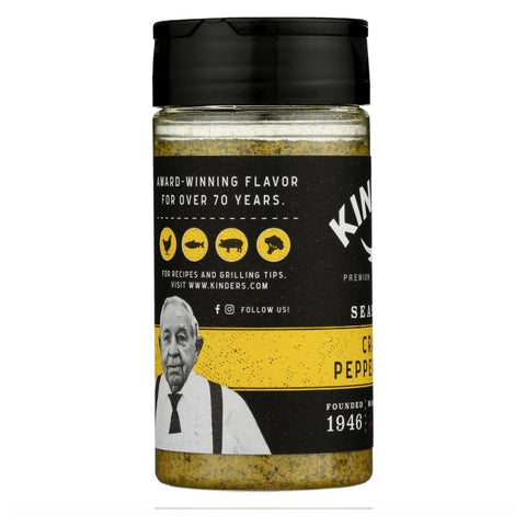 Kinder's Cracked Pepper & Lemon Seasoning - 6.75 oz