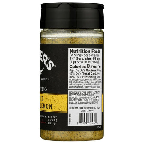 Kinder's Cracked Pepper & Lemon Seasoning - 6.75 oz