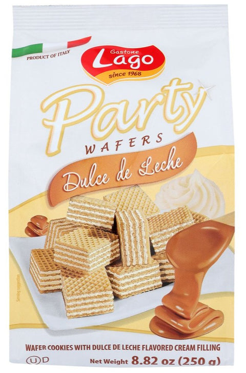 Gastone Lago Party Wafer Dulce De Leche - 8.82 oz | gastone lago | lago party wafers | gastone lago party wafers | lago wafers | party wafers | gastone lago wafers | Pantryway