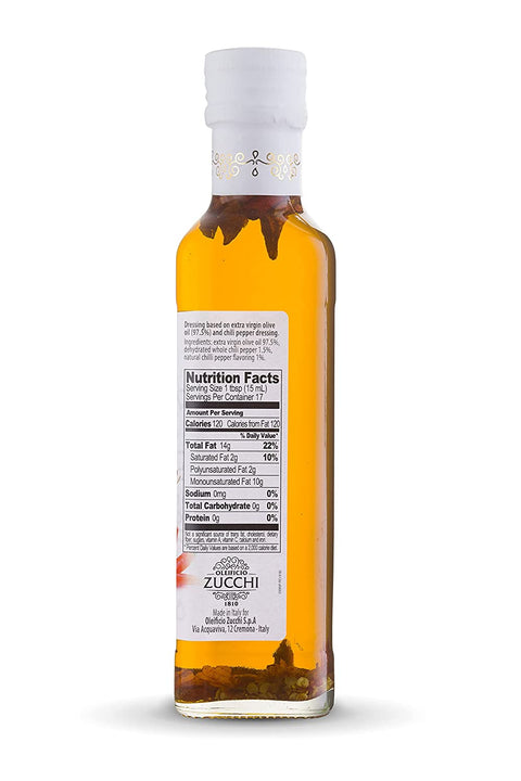 Zucchi Chili Pepper Flavored Extra Virgin Olive Oil - 250 ml
