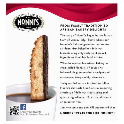 Nonni's Cioccolati Biscotti - 6.88 oz