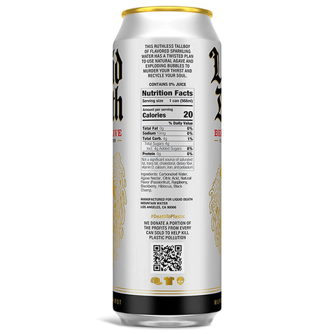 Liquid Death Berry It Alive Sparkling Water 8Pack - 19.2 fl oz