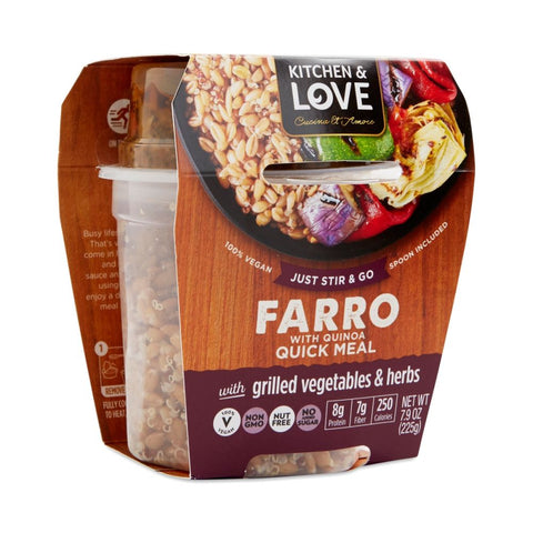 Kitchen & Love Farro With Quinoa Grilled Vegetable & Herb Meal - 7.9 oz