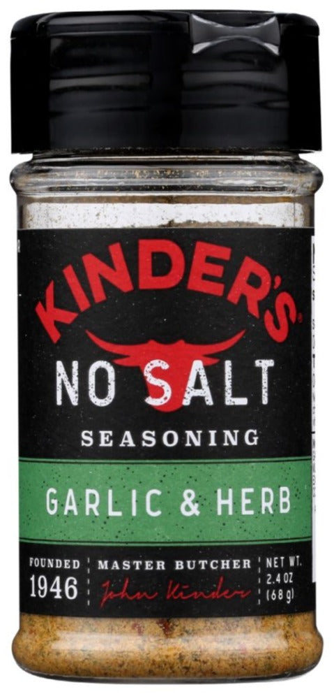 Kinders No Salt Garlic And Herb Seasoning - 2.4 oz | kinders no salt seasoning | kinders salt free seasoning | kinders no salt garlic and herb | Pantryway