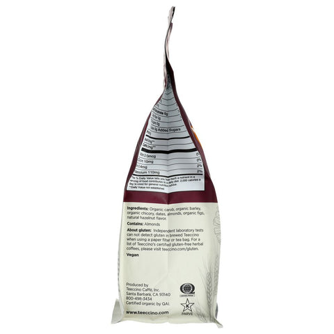Teeccino Chicory Herbal Coffee Medium Roast Caffeine Free Hazelnut - 11 oz