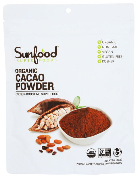 SunFood SuperFoods Organic Cacao Powder - 8 oz