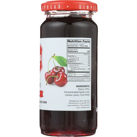 Just Spread Cherry Preserve 100% Fruit - 10 oz
