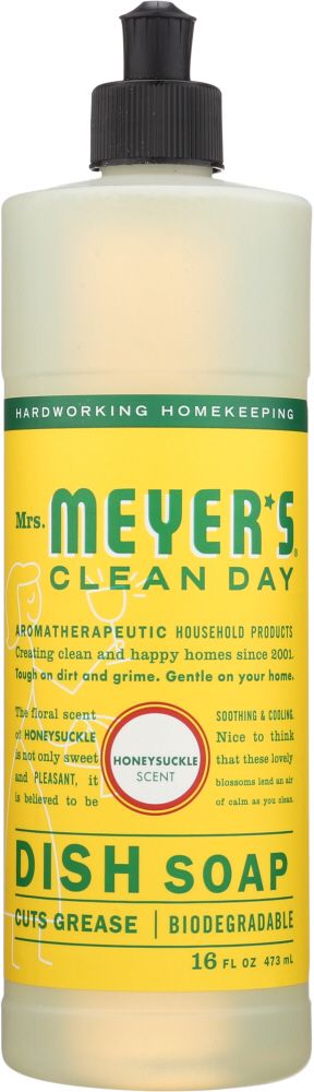 Mrs Meyer's Clean Day Liquid Dish Soap Honeysuckle - 16 oz.