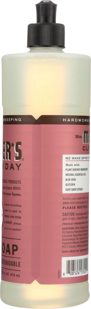 Mrs Meyer's Clean Day Liquid Dish Soap Rosemary - 16 oz.
