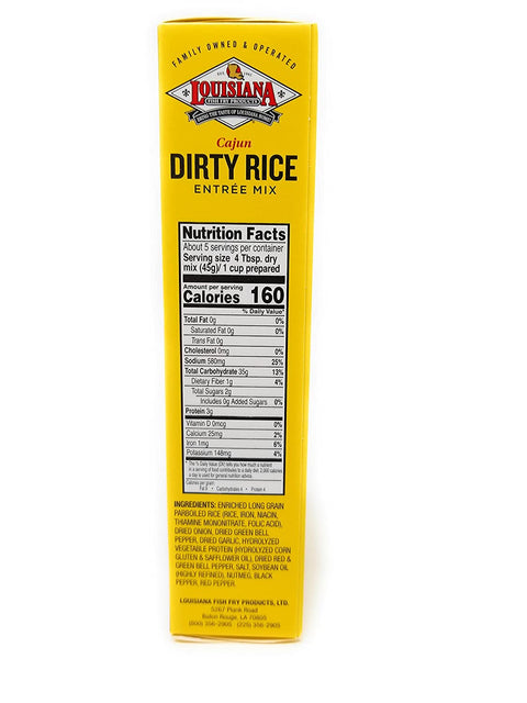 Louisiana Fish Fry Cajun Dirty Rice Entrée Mix - 8 oz