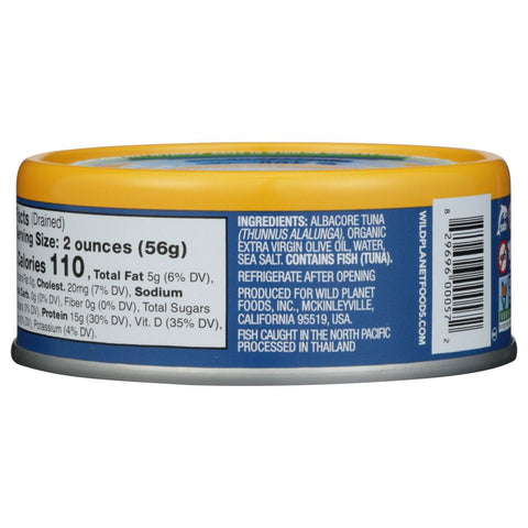 Wild Planet Albacore Solid Wild Tuna In Extra Virgin Olive Oil - 5 oz