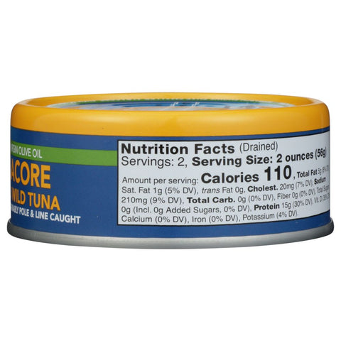 Wild Planet Albacore Solid Wild Tuna In Extra Virgin Olive Oil - 5 oz