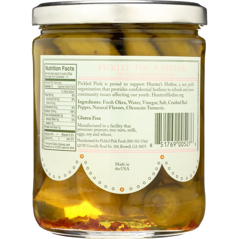 Natural Picked Pink Smokin' Okra - 16 oz
