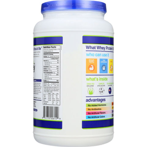 Orgain Grass Fed Whey Protein Powder Vanilla Bean - 1.82 lb
