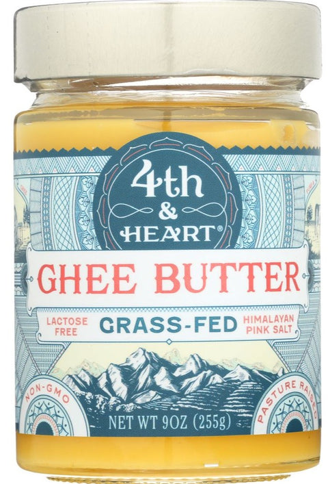 4th & Heart Grass Fed Ghee Butter Himalayan Pink Salt - 9 oz | 4th and heart ghee | 4th & heart ghee | fourth and heart ghee | 4th & heart | 4th & heart original grass fed ghee | 4th and heart ghee butter | ghee himalayan pink salt | grass fed himalayan salted ghee | fourth & heart ghee |