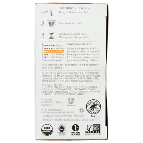 Tazo Regenerative Tea Organic Chai - 16 Bg
