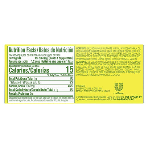 Knorr Tomato Bouillon with Chicken Flavor 8 Count Cubes - 3.1 oz