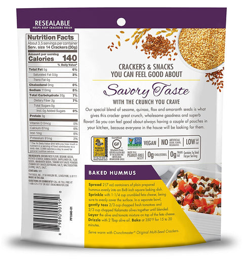Crunchmaster Multi-Seed Original Baked Rice Crackers - 9 oz