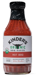 Kinder's Organic Hot BBQ Sauce - 20.5 oz | Pantryway