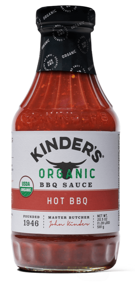 Kinder's Organic Hot BBQ Sauce - 20.5 oz | Pantryway