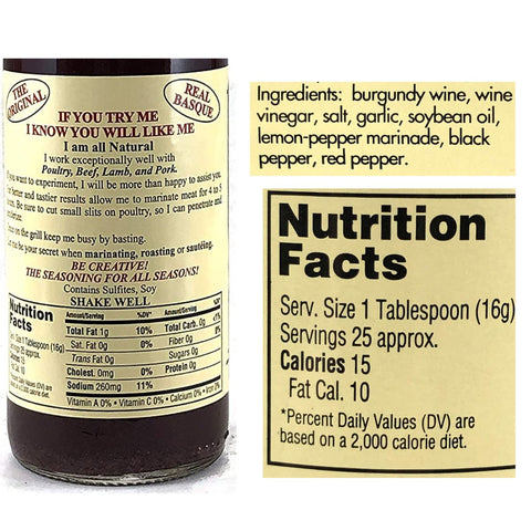 Basque Tenderizer Barbecue Sauce - 12.7 oz