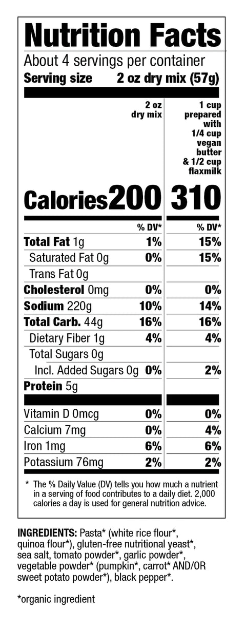 All Clean Food Organic Plant Based Creamy Mac - 8 oz