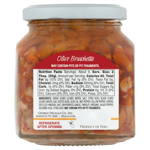 Delallo Olive Bruschetta - 10 oz