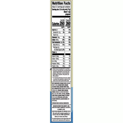 Annie's Homegrown Organic Macaroni & Cheese Classic Mild Cheddar - 6 oz