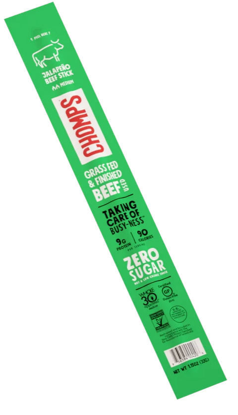 Chomps Beef Stick Jalapeno - 1.15 oz | Pantryway