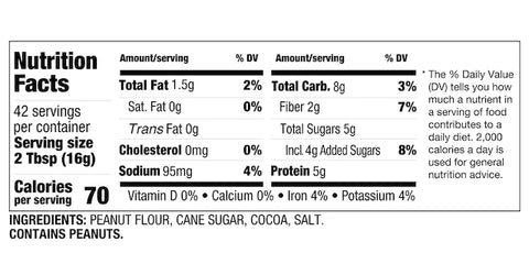 PBFit Peanut Butter Powder Chocolate - 24 oz