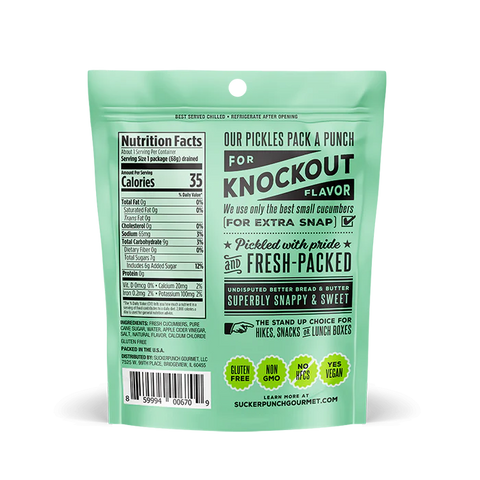 Suckerpunch Bread & Butter Pickle Chips - 3.4 oz.