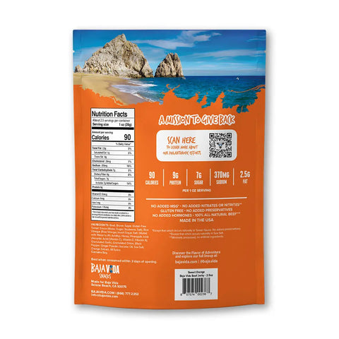 Baja Vida Beef Jerky Sweet Orange - 2.5 oz.