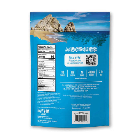 Baja Vida Traditional Beef Jerky - 2.5 oz.