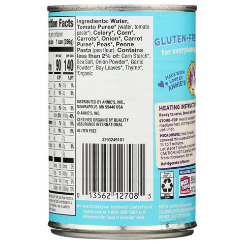 Annie's Homegrown Gluten Free Vegetable Soup with Pasta - 14 oz