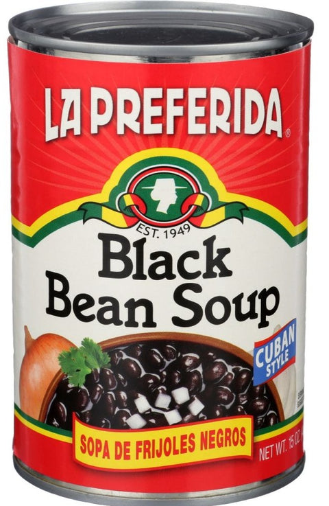 La Preferida Black Bean Soup Sopa De Frijoles Negros - 15 oz | Pantryway