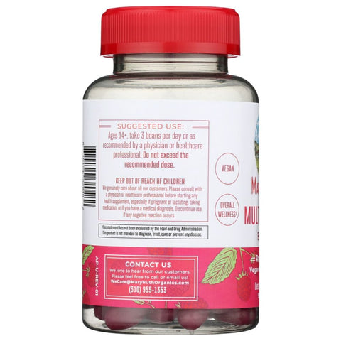 MaryRuths Multivitamin Beans Raspberry - 90 pc