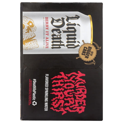 Liquid Death Berry It Alive Sparkling Water 8Pack - 19.2 fl oz