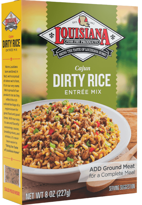 Louisiana Fish Fry Cajun Dirty Rice Entrée Mix - 8 oz