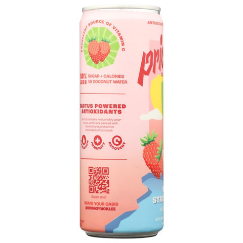 Pricklee Cactus Water Wild Strawberry Plus Hibiscus - 12 fl oz