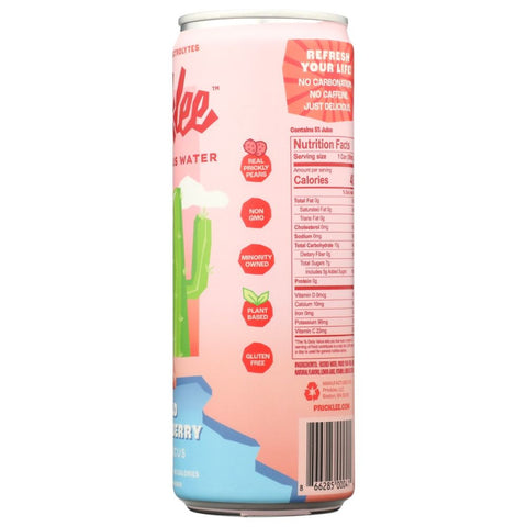 Pricklee Cactus Water Wild Strawberry Plus Hibiscus - 12 fl oz