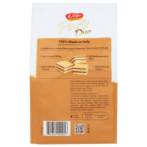 Gastone Lago Wafer Party Duo Chocolate & Milk - 7.76 oz