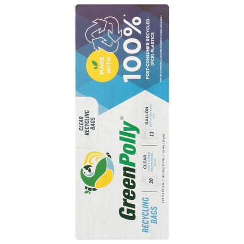 GreenPolly Recycling Bags 13 Gallon - 20 bg
