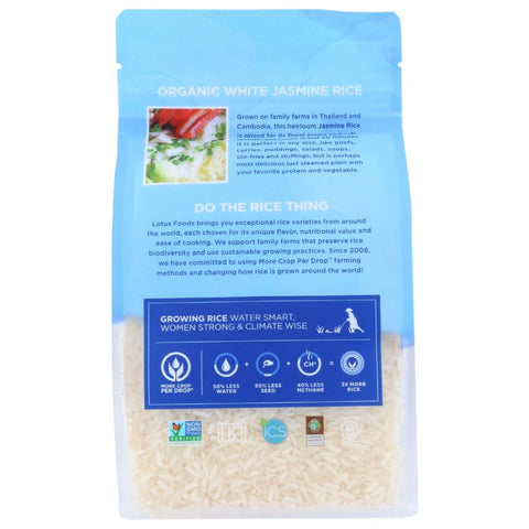 Lotus Foods Organic White Jasmine Rice - 30 oz