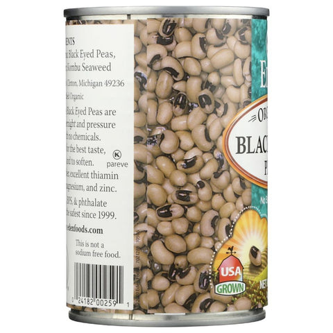 Eden Organic Black Eyed Peas No Salt Added - 15 oz
