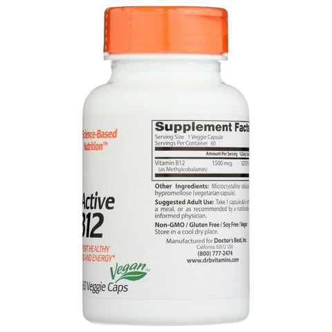 Doctor's Best Fully Active B12 - 60 ct