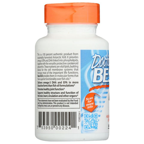 Doctor's Best Real Krill 350mg - 60 ct
