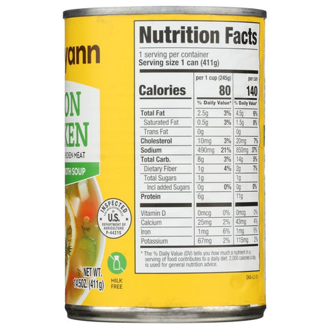 Dr Kellyann Lemon Chicken Bone Broth Soup - 14.5 oz